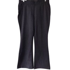Chicos Ponte Flare Leg Pants Pull On Elastic Waist Work Office Travel Short 8